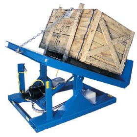 Tilt tables feature capacities of up to 6,000 lbs.